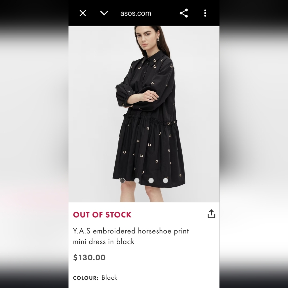 Y.A.S. Embroidered Horseshoe Print Dress